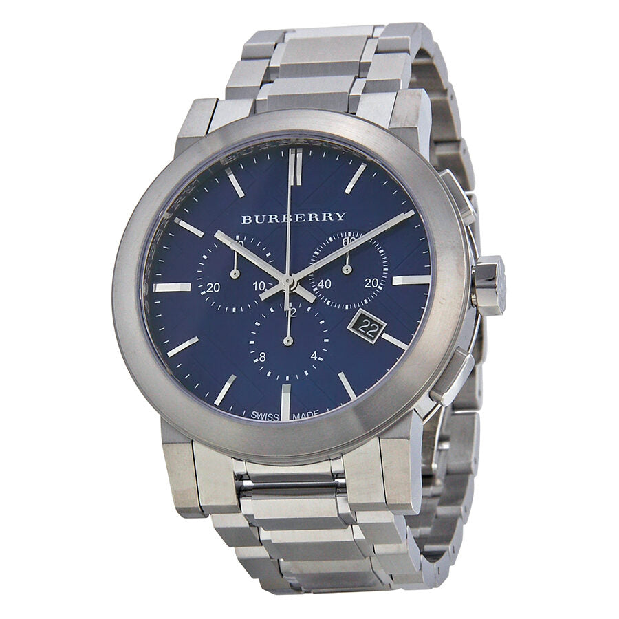 Burberry Chronograph Blue Dial Stainless Steel Men's Watch BU9363 - BigDaddy Watches