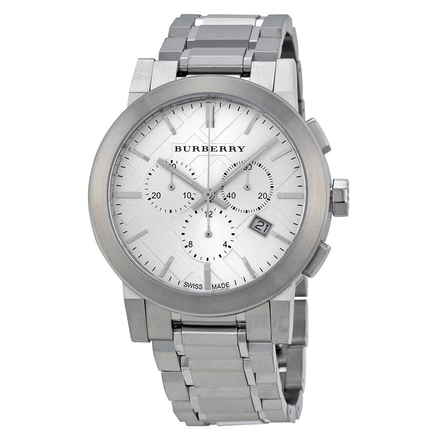 Burberry Silver Dial Chronograph Stainless Steel Men's Watch BU9350 - BigDaddy Watches