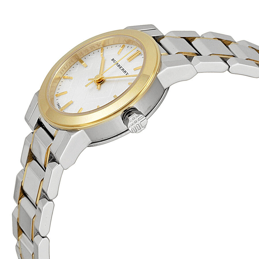 Burberry Silver Dial Two-tone Stainless Steel Ladies Watch BU9217 - The Watches Men & CO #2