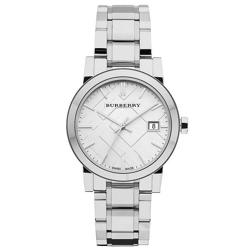 Burberry Women’s Swiss Made Stainless Steel Silver Dial Women's Watch BU9100 - The Watches Men & CO