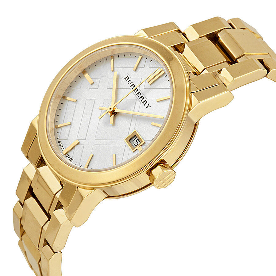 Burberry White Dial Gold-tone Ladies Watch BU9103 - BigDaddy Watches #2