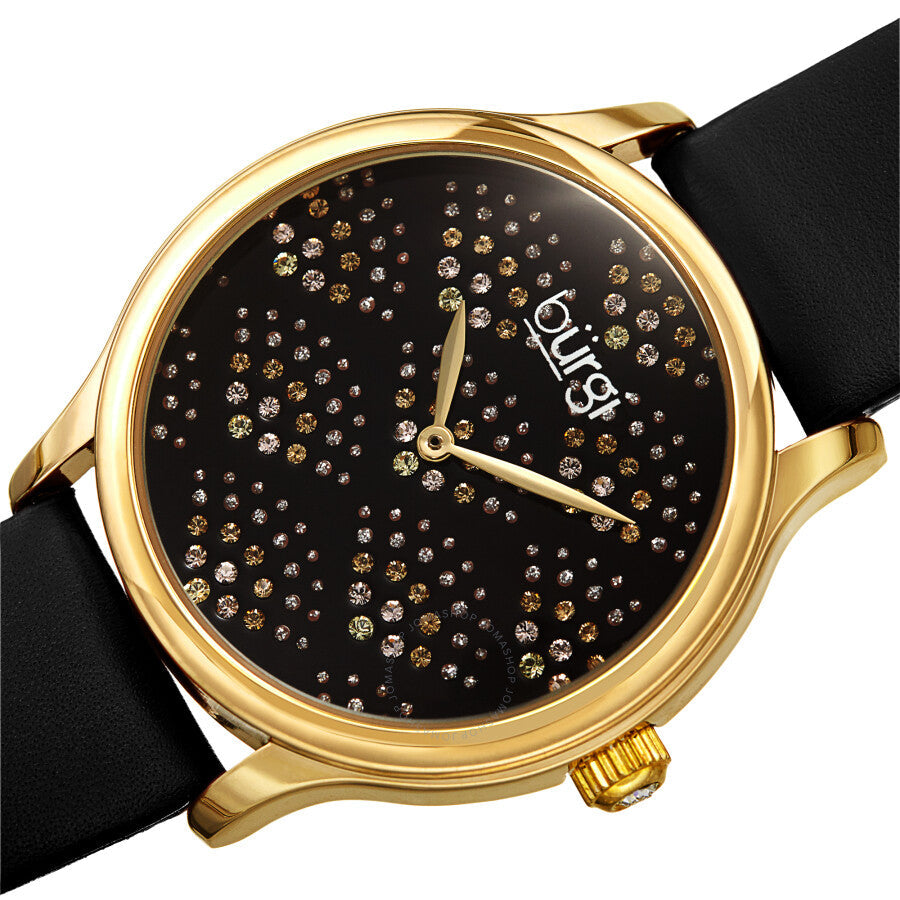 Burgi Pebble Style Quartz Black Dial Ladies Watch BUR238BK - The Watches Men & Co #2