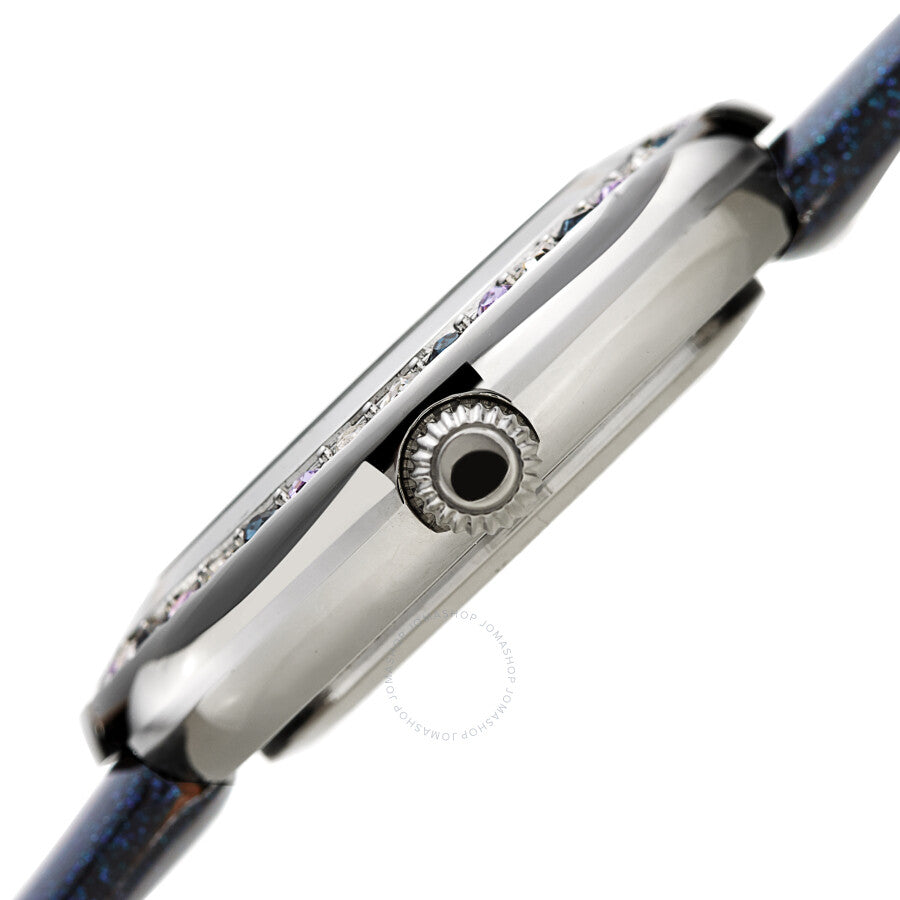 Burgi Quartz Diamond Blue Dial Blue Polyurethane Ladies Watch BUR265BU - The Watches Men & Co #3