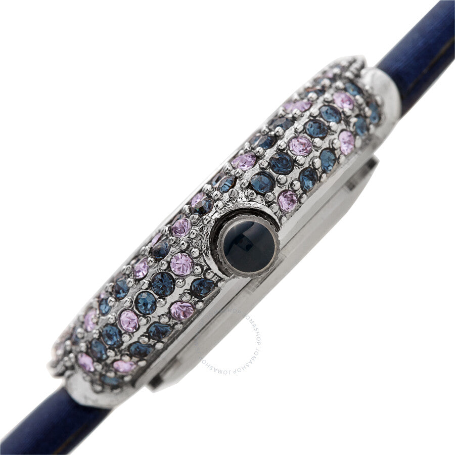 Burgi Quartz Diamond Crystal Blue Dial Ladies Watch BUR240BU - The Watches Men & Co #3