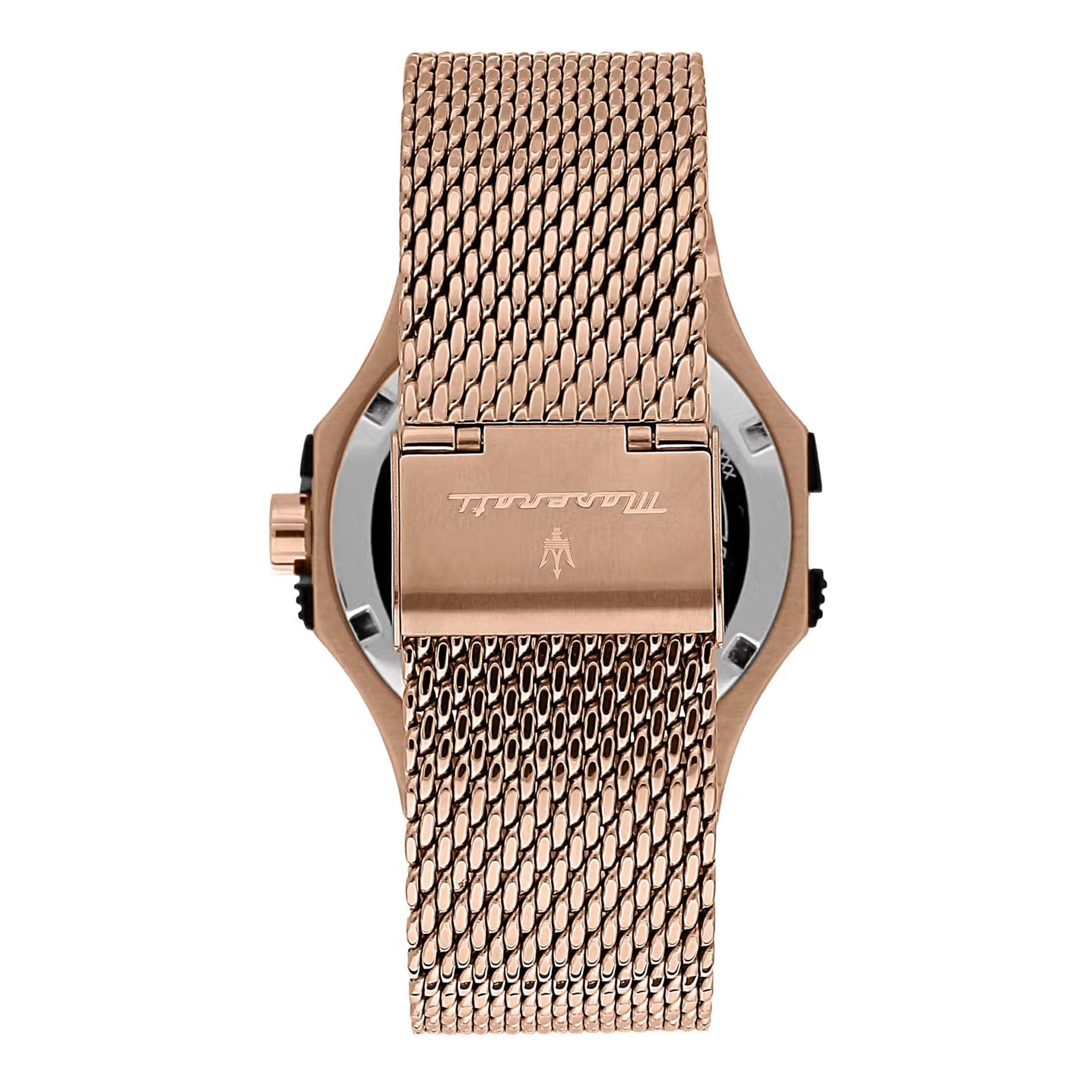 Maserati Potenza Rose Gold Mesh Bracelet  R8853108009 - Kiwi Watches #3