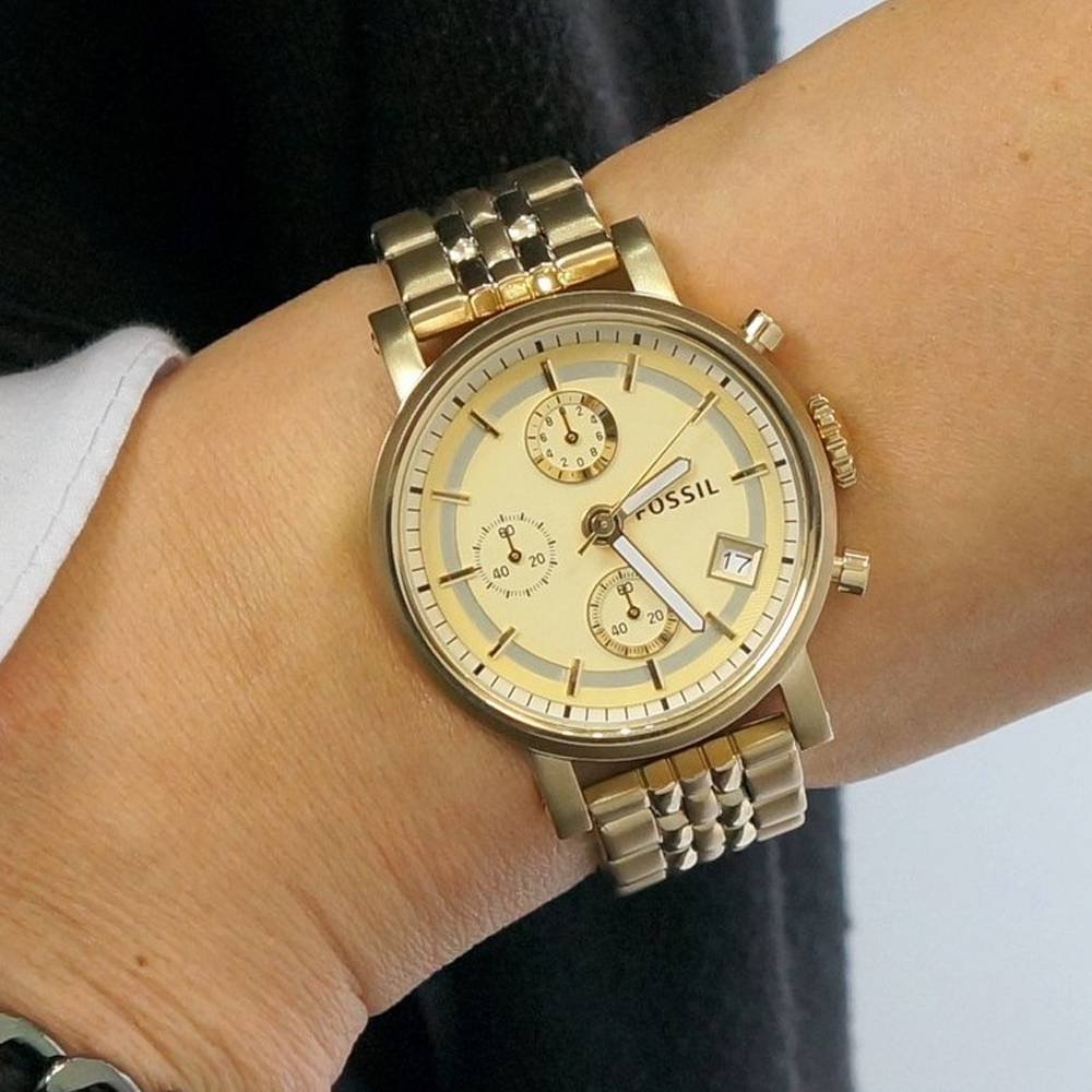 Fossil Boyfriend Chronograph All Gold Watch ES2197