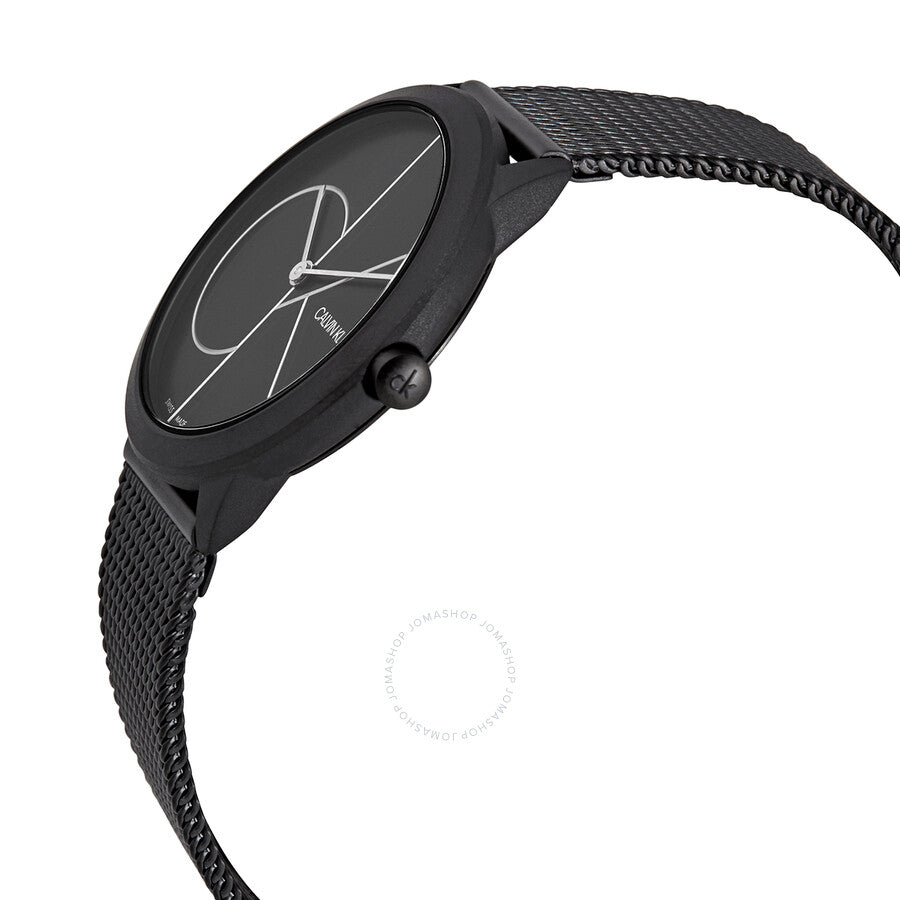 Calvin Klein Minimal Quartz Black Dial Ladies Watch K3M5245X - The Watches Men & Co #2