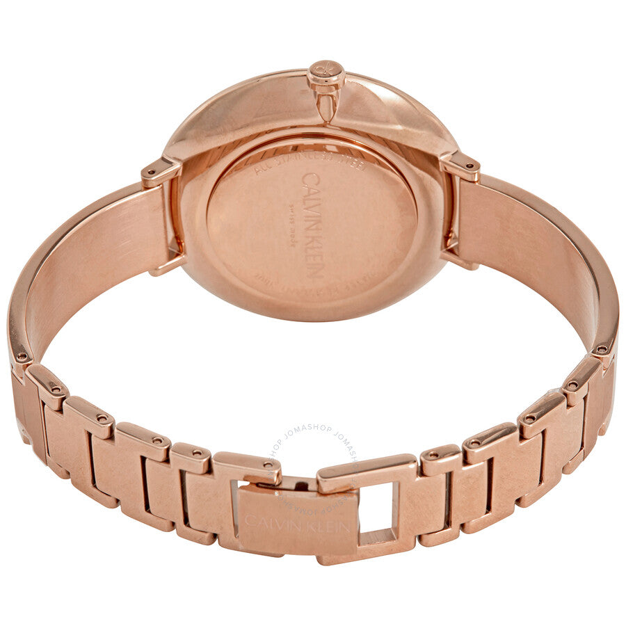 Calvin Klein Rise Quartz Silver and White Ladies Watch K7A23646 - The Watches Men & Co #3