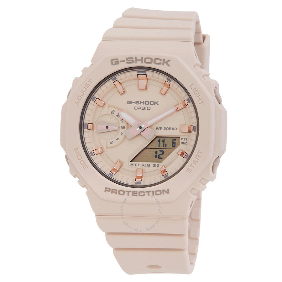 Casio G-Shock Alarm World Time Quartz Analog-Digital Ladies Watch GMA-S2100-4A - The Watches Men & Co