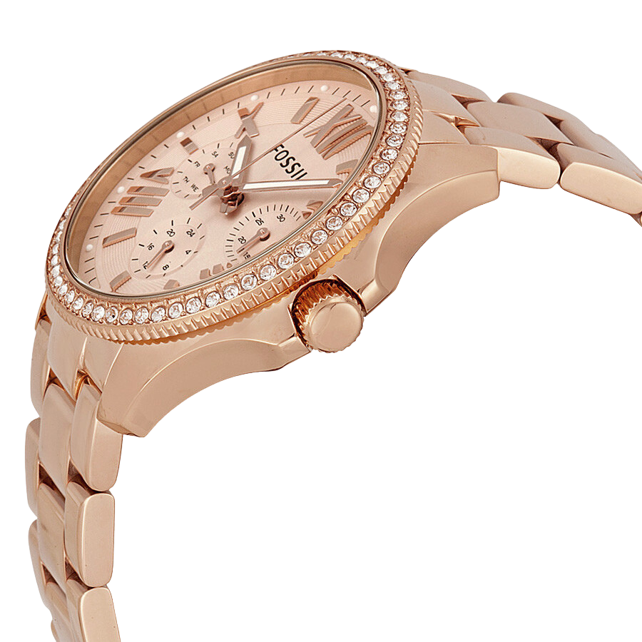 Fossil Cecile Multifunction Rose Dial Ladies Watch AM4483