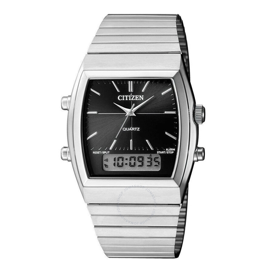 Citizen Alarm Chronograph Quartz Analog-Digital Black Dial Men's Watch JM0540-51E - Dawson Watches