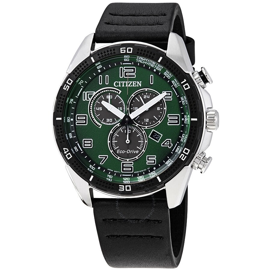 Citizen AR Chronograph Green Dial Men's Watch AT2441-08X - Dawson Watches
