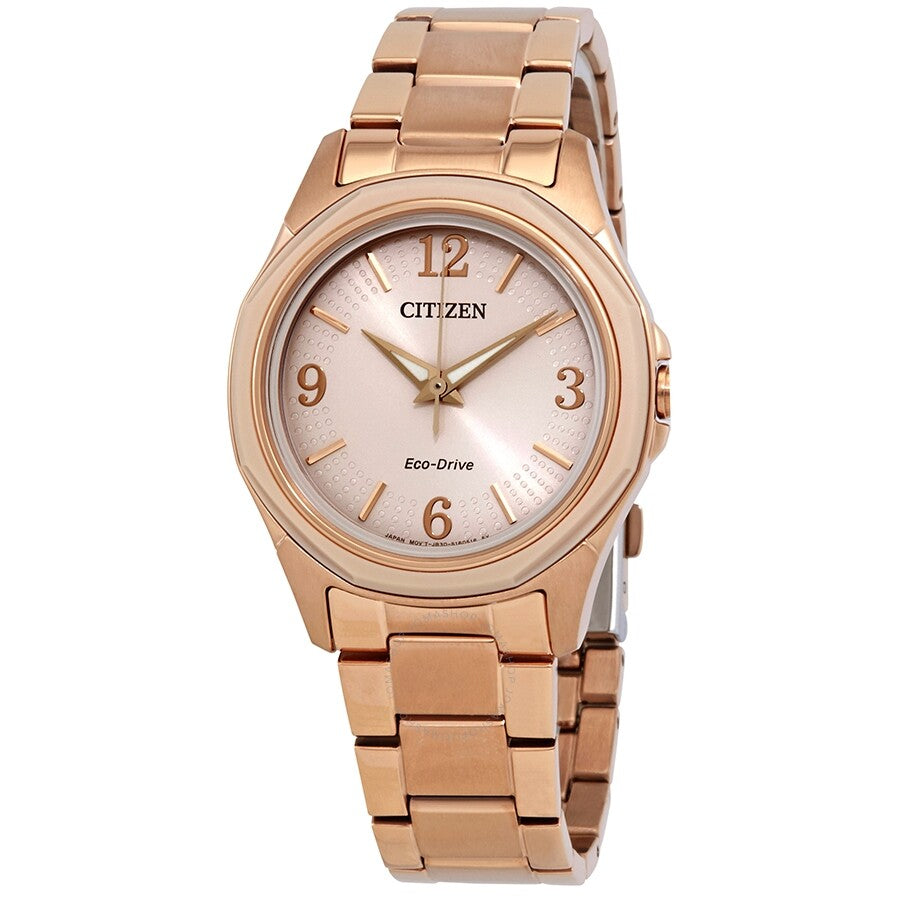 Citizen AR Eco-Drive Pink Dial Ladies Watch FE7053-51X - Dawson Watches