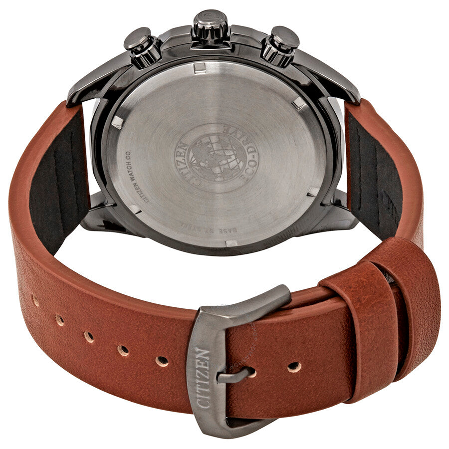 Citizen AR Eco-Drive Chronograph Black Dial Men's Watch AT2447-01E - Dawson Watches #3