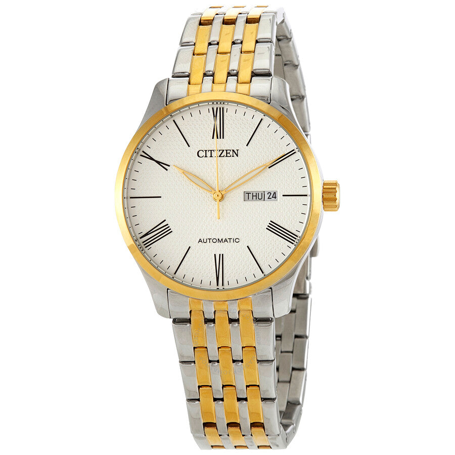 Citizen Automatic White Dial Two-tone Men's Watch NH8354-58A - Dawson Watches