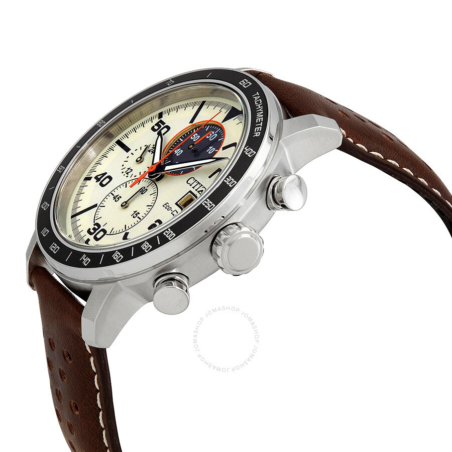 Citizen Brycen Chronograph Light Brown Dial Men's Watch CA0649-06X - The Watches Men & Co #2