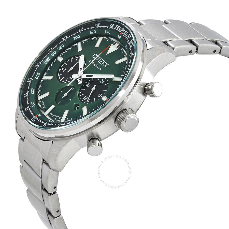 Citizen Chronograph Eco-Drive Green Dial Men's Watch CA4500-91X - Dawson Watches #2