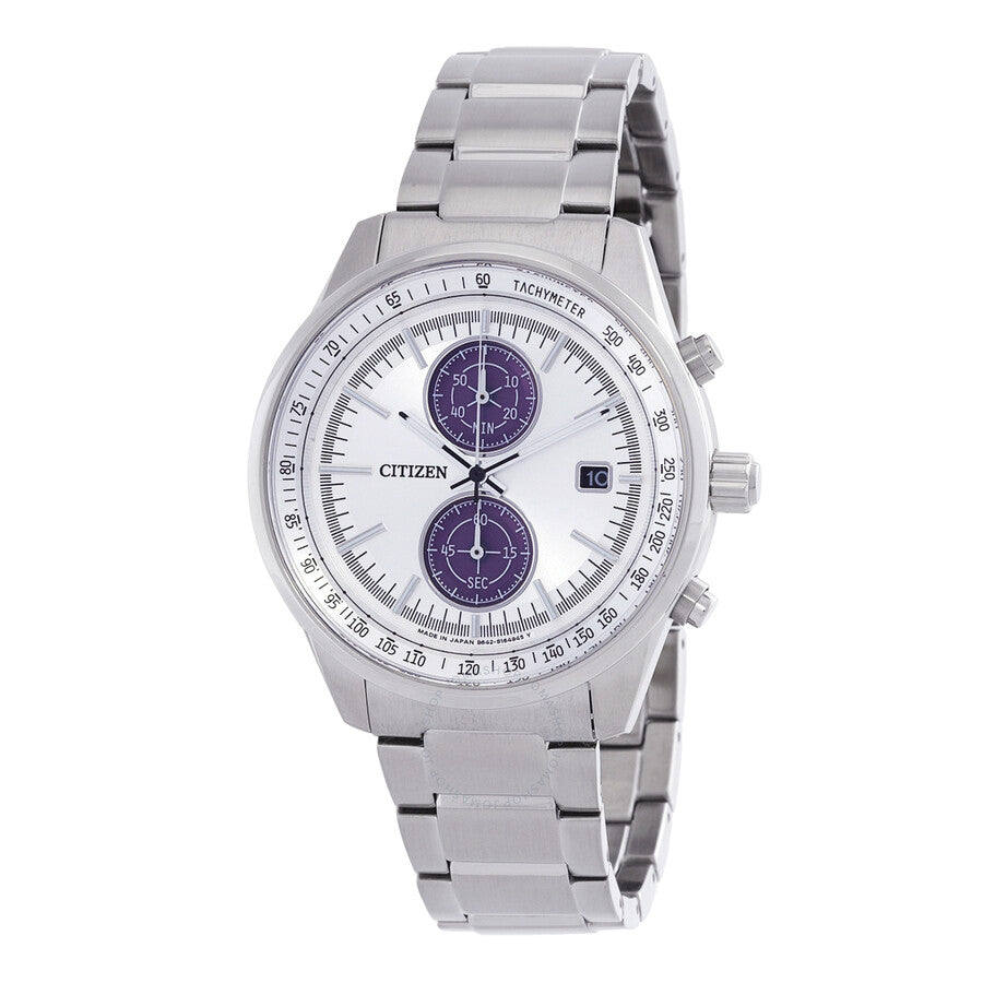 Citizen Chronograph Quartz Silver Dial Men's Watch CA7030-97A - The Watches Men & Co