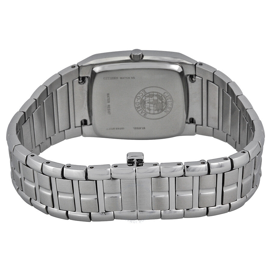 Citizen Eco Drive Black Dial Stainless Steel Men's Watch BM6550-58E - The Watches Men & Co #3