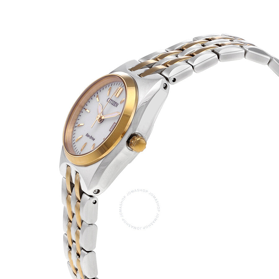 Citizen Eco-Drive Corso Silver Dial Ladies Watch EW2299-50A - The Watches Men & Co #2