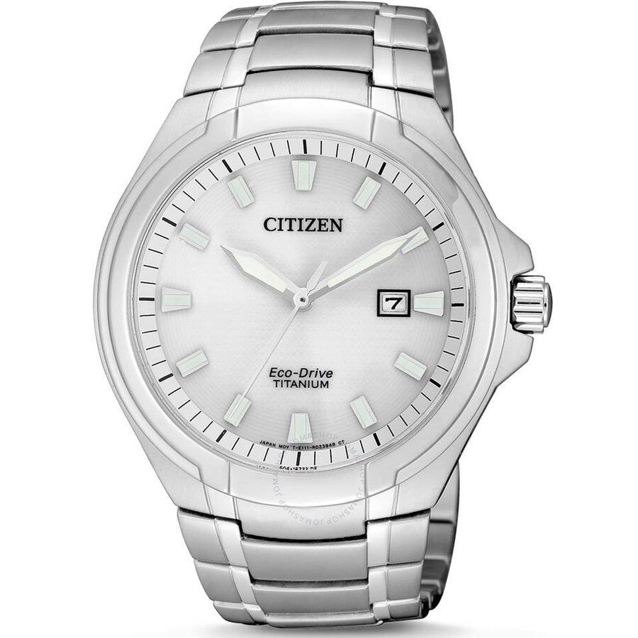 Citizen Eco-Drive Super Titanium Silver Dial Men's Watch BM7430-89A - Dawson Watches