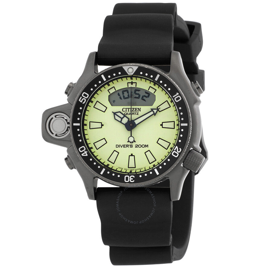 Citizen Promaster Aqualand Quartz Analog-Digital White Dial Men's Watch JP2007-17W - The Watches Men & Co