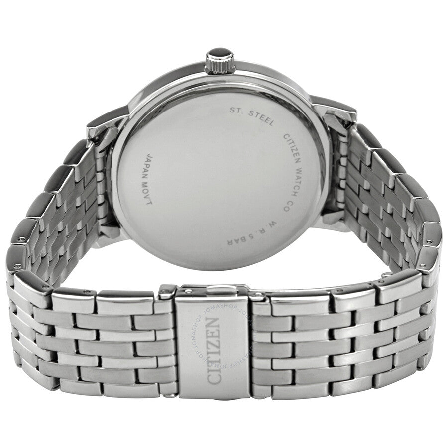 Citizen Quartz Black Dial Stainless Steel Men's Watch BI5070-57H - The Watches Men & Co #3