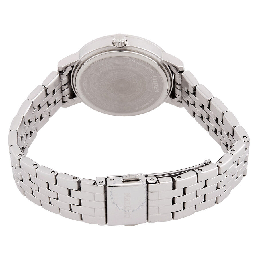 Citizen Quartz Crystal Blue Mother of Pearl Dial Ladies Watch EL3100-55N - The Watches Men & Co #3