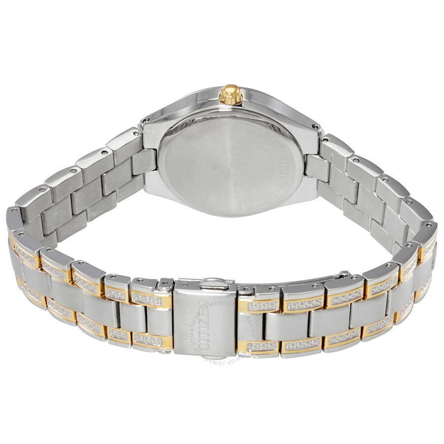 Citizen Silhouette Crystal Blue Dial Ladies Watch FE1234-50L - The Watches Men & Co #3