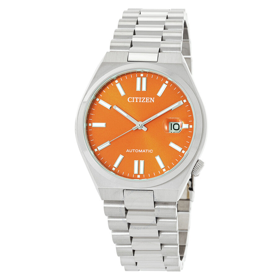 Citizen Tsuyosa Automatic 40mm Orange Dial Stainless Steel Men’s Watch – NJ0151-88Z