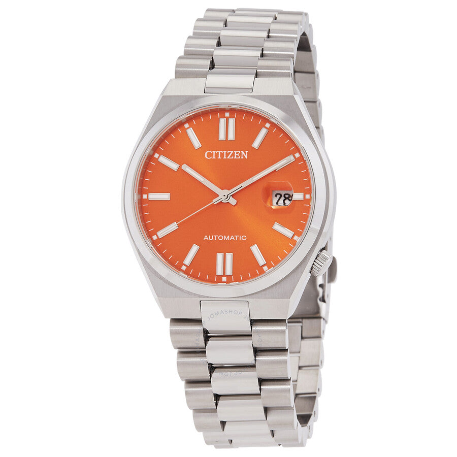 Citizen Tsuyosa Automatic Orange Dial Men's Watch NJ0151-53Z - Dawson Watches