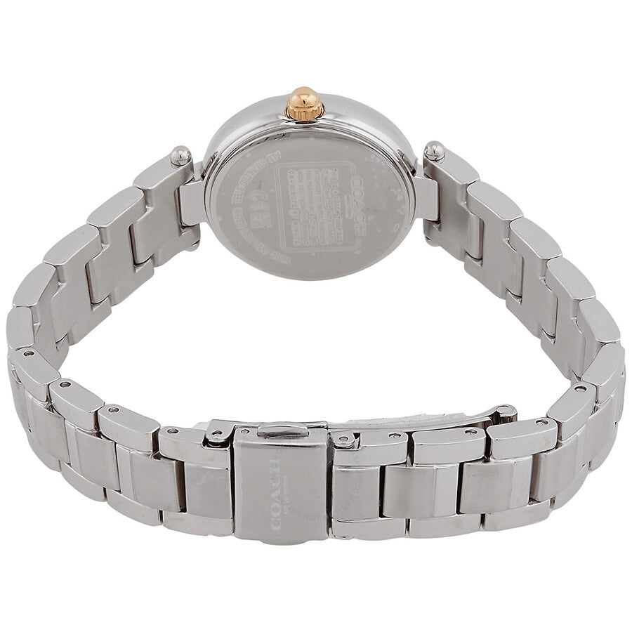 Coach Park Quartz Crystal Silver White Ladies Watch 14000092 - The Watches Men & Co #3