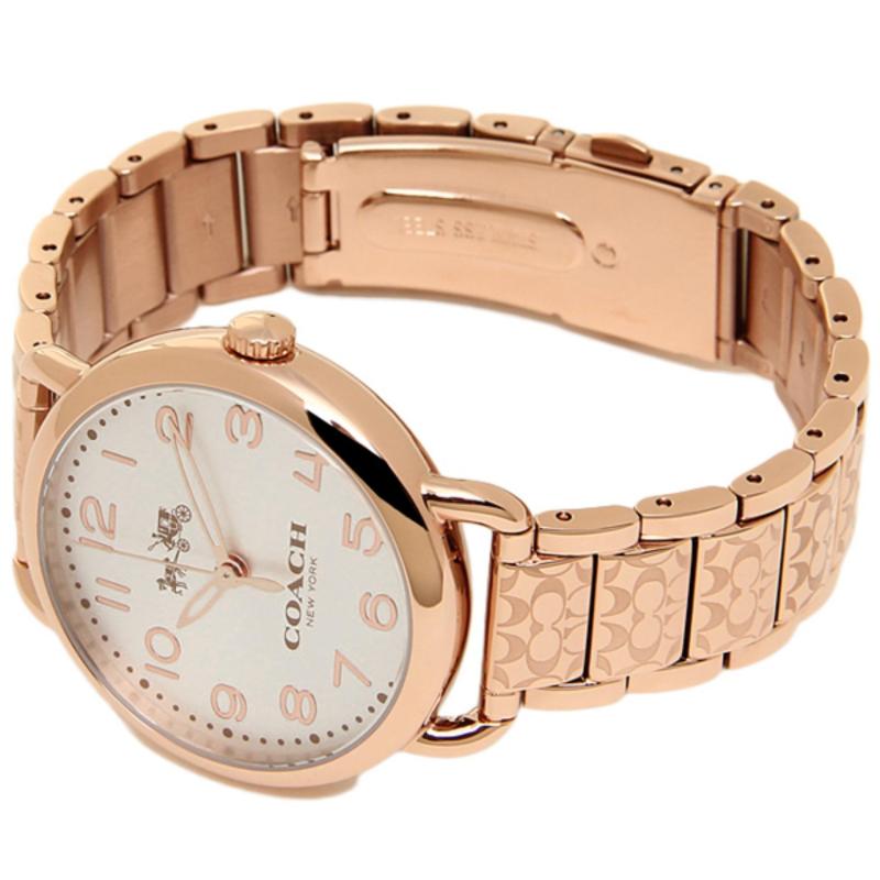 Coach Delancey Silver Dial Rose Gold-tone Ladies Watch 14502497