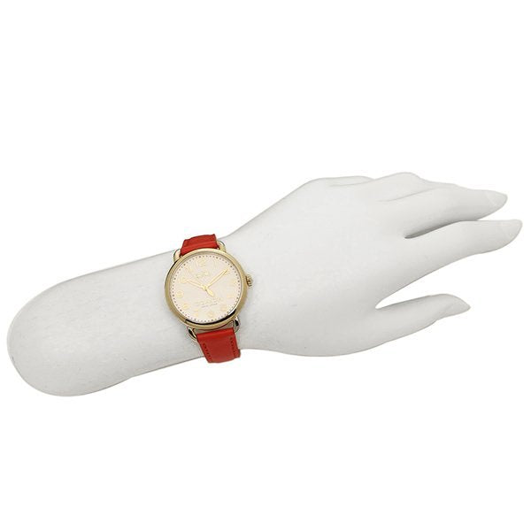 Coach Delancey Cream Dial Orange Leather Strap Ladies Watch 14502270