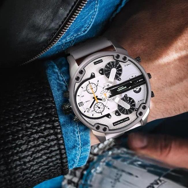 Diesel Big Daddy Men's All White Watch DZ7401