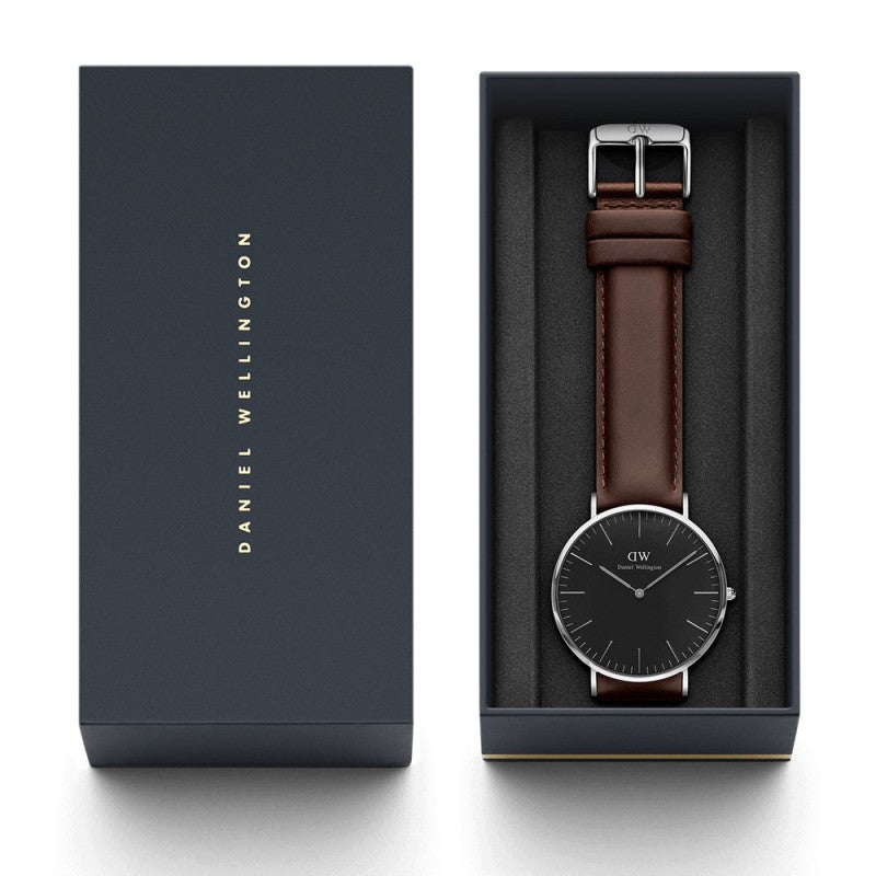 Daniel Wellington Bristol 40mm Men's Silver Watch DW00100131