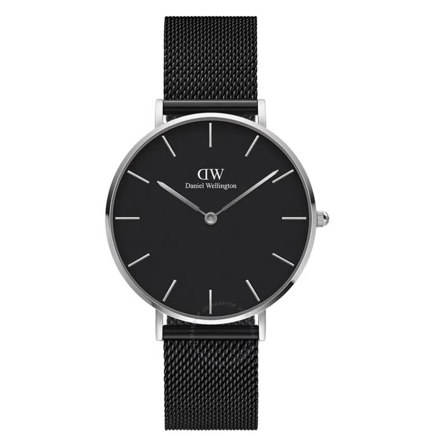 Daniel Wellington Petite Ashfield Quartz Black Dial Ladies Watch DW00100308 - Dawson Watches