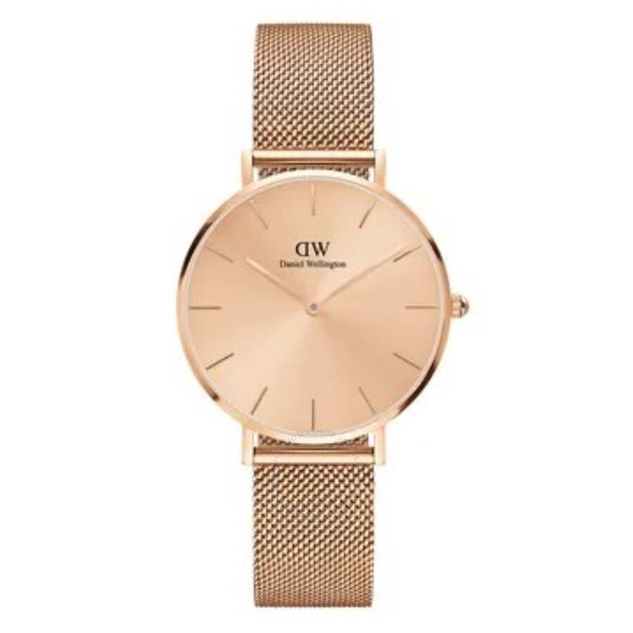Daniel Wellington Petite Unitone Quartz Rose Gold Dial Ladies Watch DW00100471 - Dawson Watches