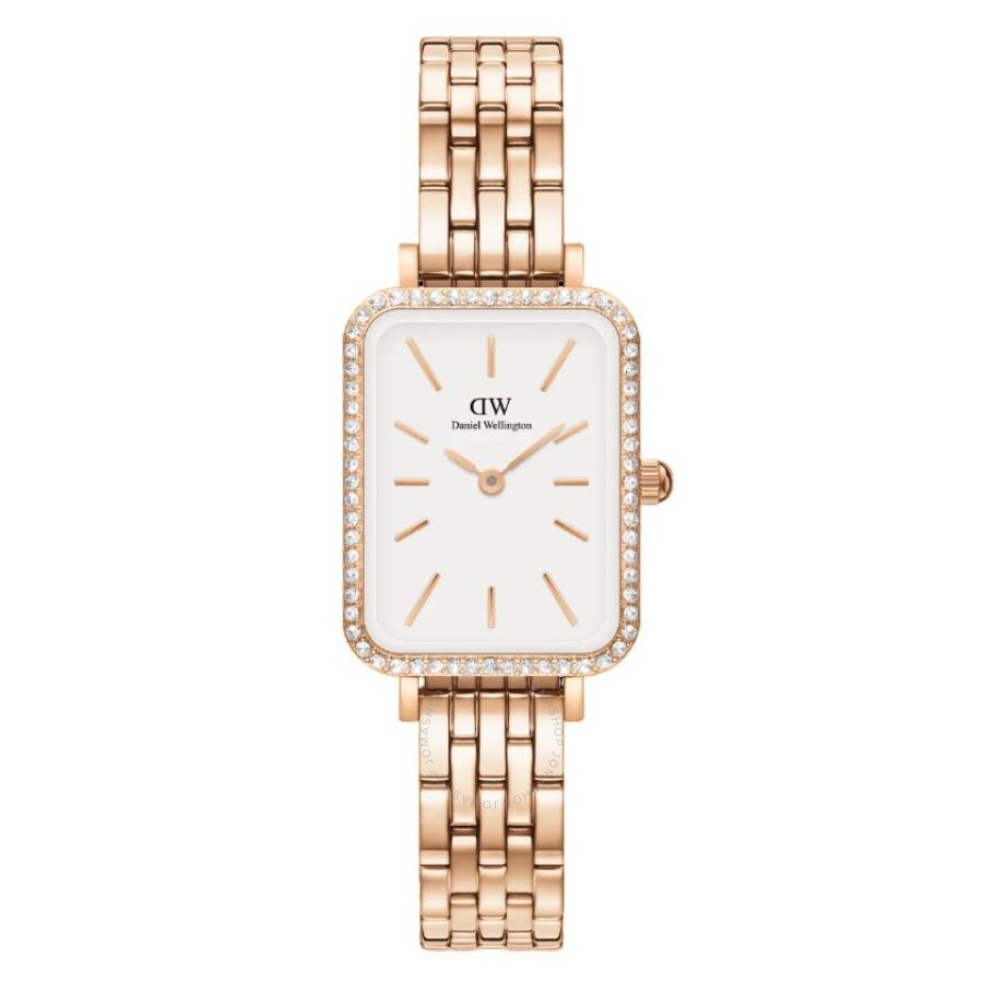 Daniel Wellington Quadro Quartz Crystal White Dial Ladies Watch DW00100672 - Dawson Watches