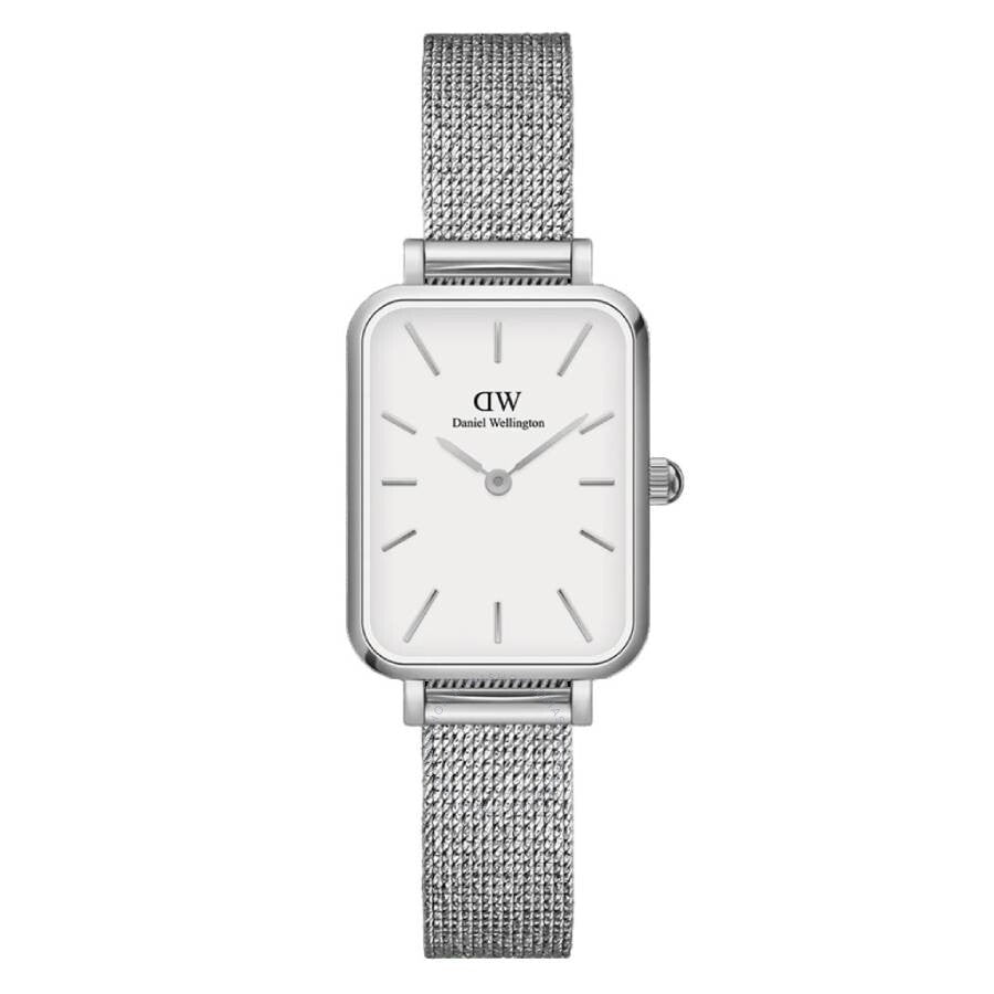 Daniel Wellington Quadro Quartz Eggshell White Dial Ladies Watch DW00100438 - Dawson Watches