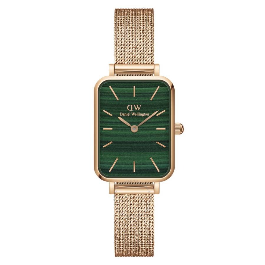Daniel Wellington Quadro Quartz Green Dial Ladies Watch DW00100437 - Dawson Watches