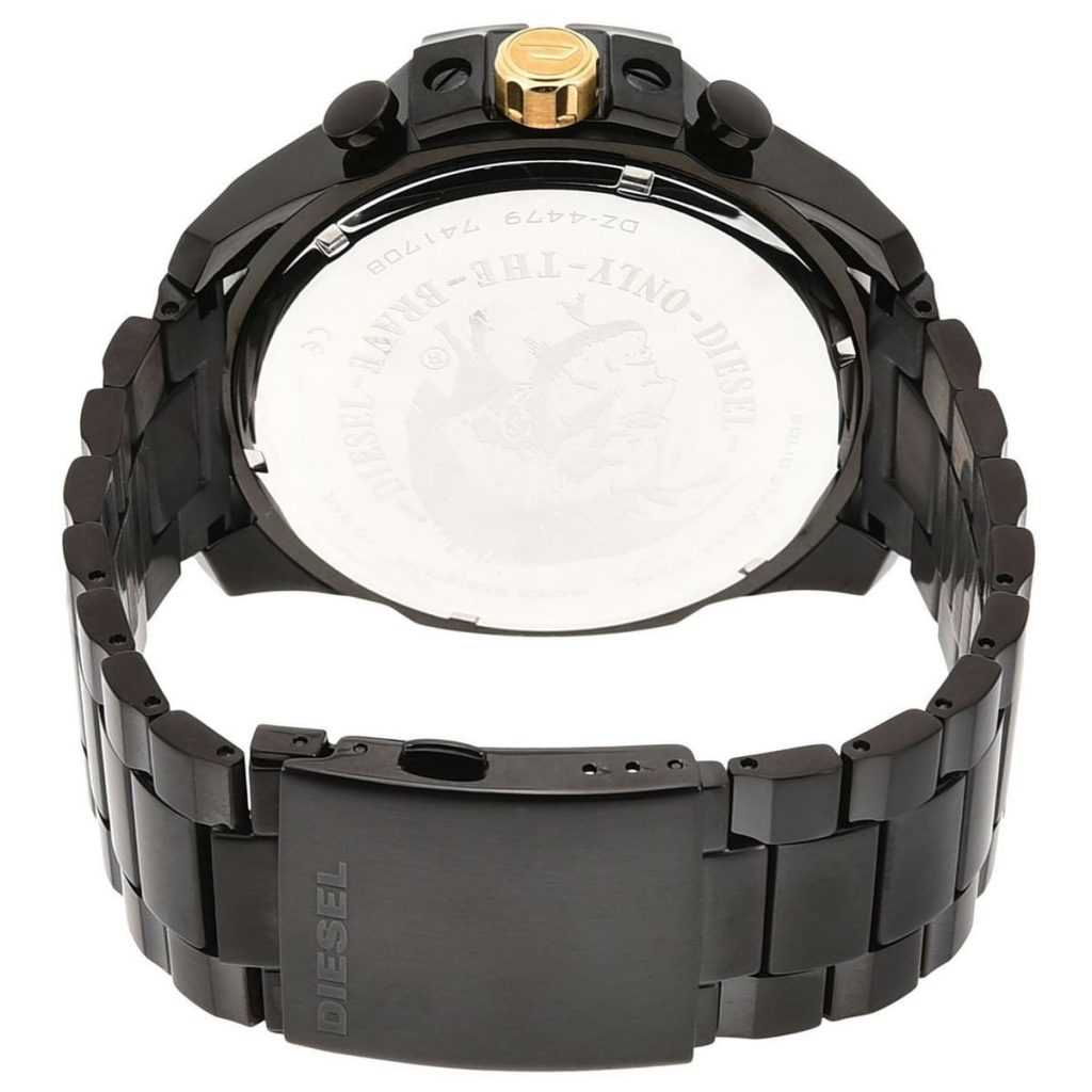 Diesel Mega Chief Chronograph Black IP Men's Watch - DZ4479
