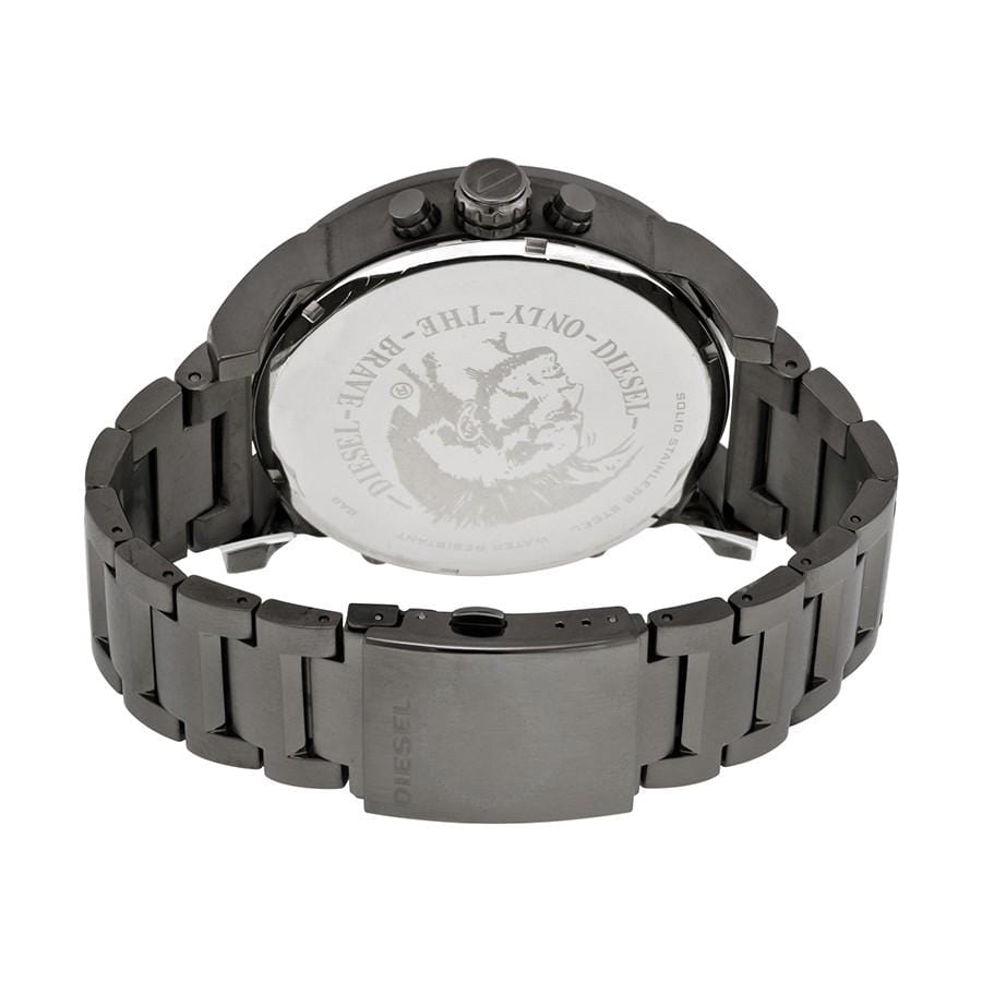 Diesel Dawson Watches DZ7315 316L gunmetal stainless steel 30m water resistant 4 Time zones