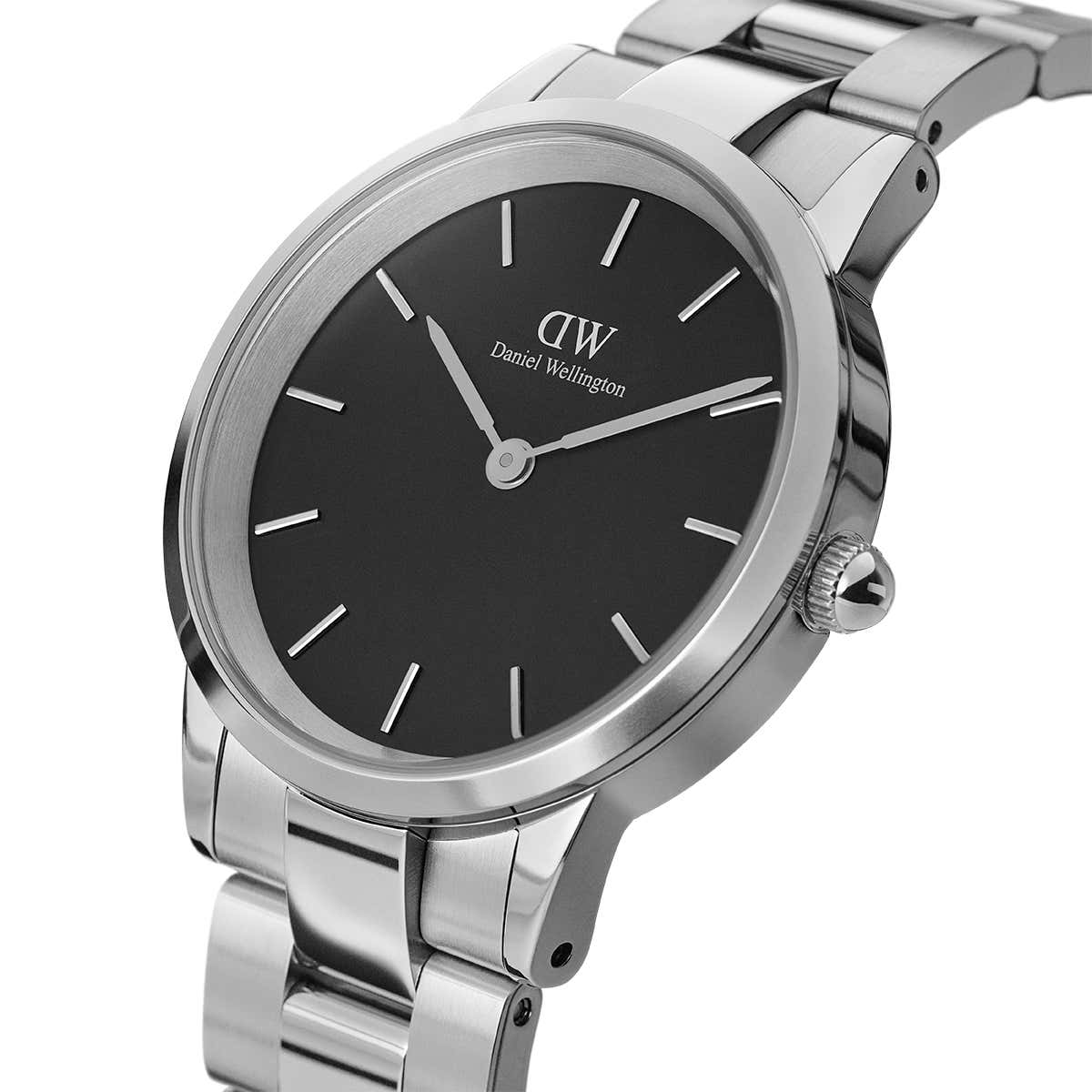 Daniel Wellington Watch Black Iconic Link 36mm Silver DW00100204