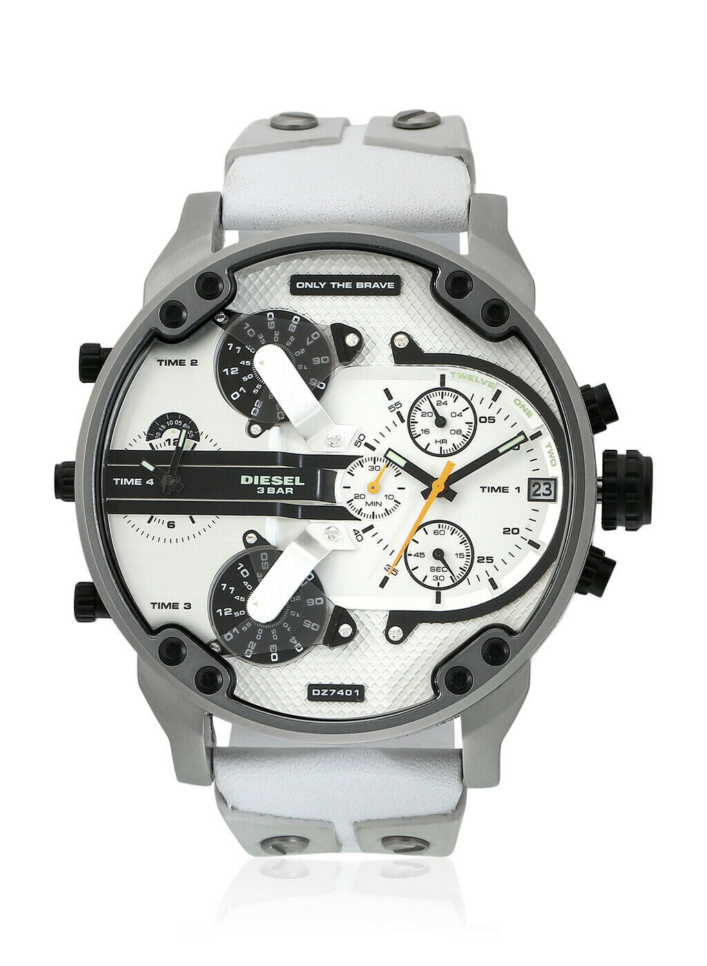 Diesel Big Daddy Men's All White Watch DZ7401