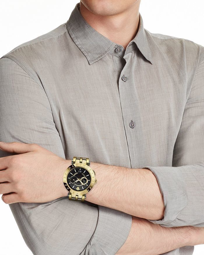 Versace Chronograph Multifunction Two-Tone Swiss Watch - VEBV00519