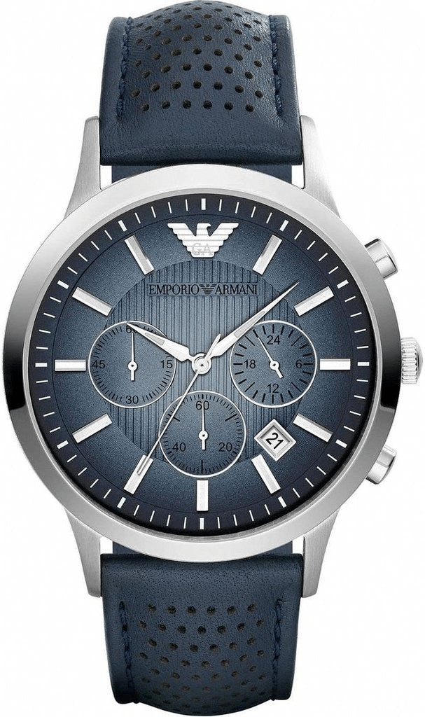 Emporio Armani Classic Chronograph Blue Dial Watch AR2473