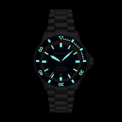 Emporio Armani Sea Explorer Automatic Multicolored Stainless Steel Watch AR60090