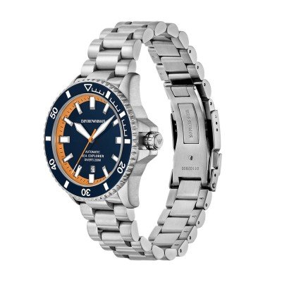 Emporio Armani Sea Explorer Automatic Multicolored Stainless Steel Watch AR60090