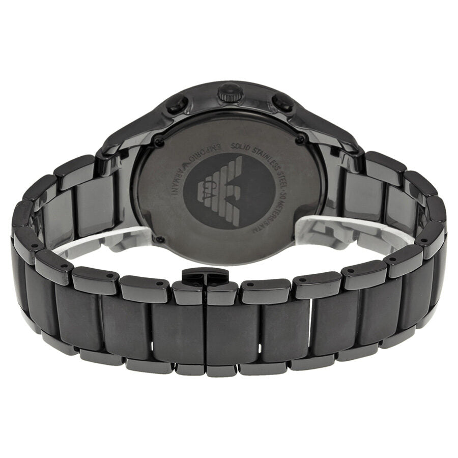 Emporio Armani Ceramica Chronograph Black Dial Watch AR1452